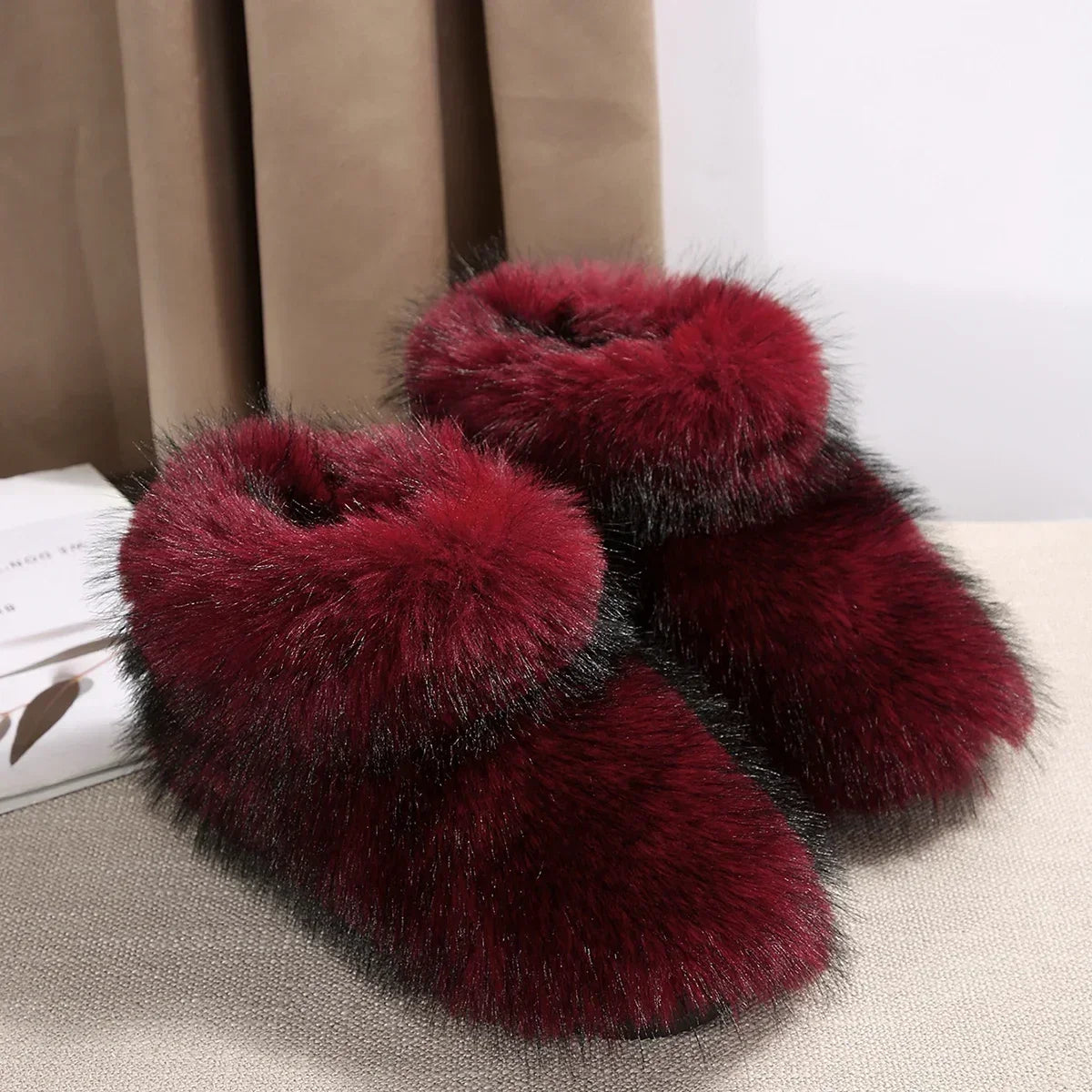 High Over-the-knee Fur Fashion Wool-like Plus Velvet Snow Boot