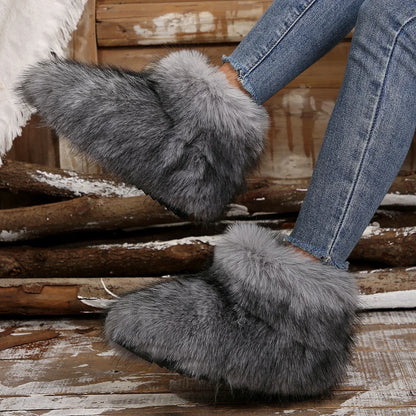 High Over-the-knee Fur Fashion Wool-like Plus Velvet Snow Boot