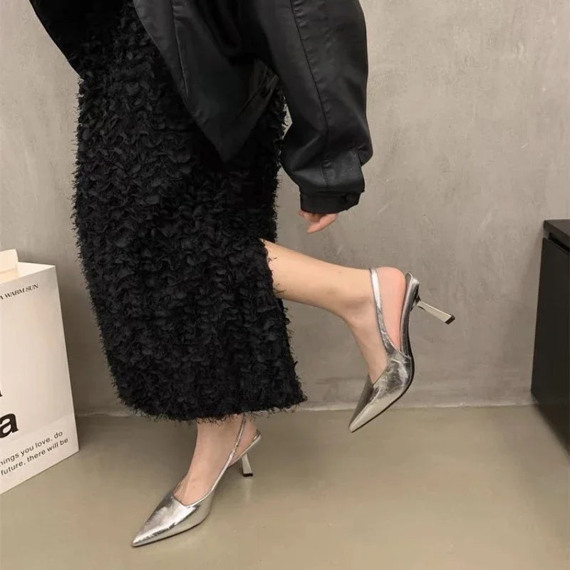 Chunky Transparent PVC Summer Stylish  New High Low Heel Pumps Secondary image