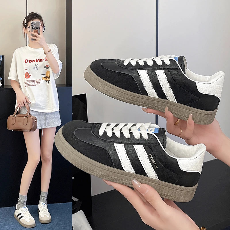 Niche retro German training shoes for women ins fashion breathable casual shoes 2024 summer new soft sole Main image