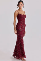 Sequin Cami Elegant Evening Maxi Dress