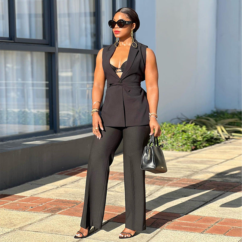Chic Stylish Modern Feminine Elegant Comfortable Relaxed Fall Suit Main image
