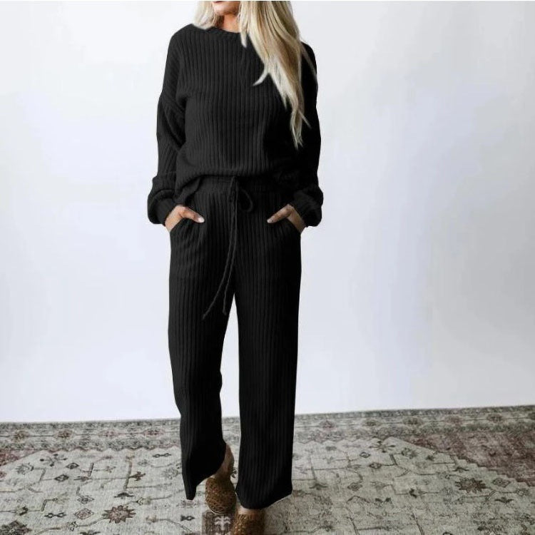 Cozy Comfortable Relaxed Stylish Soft Fashionable Classic Knit Suit