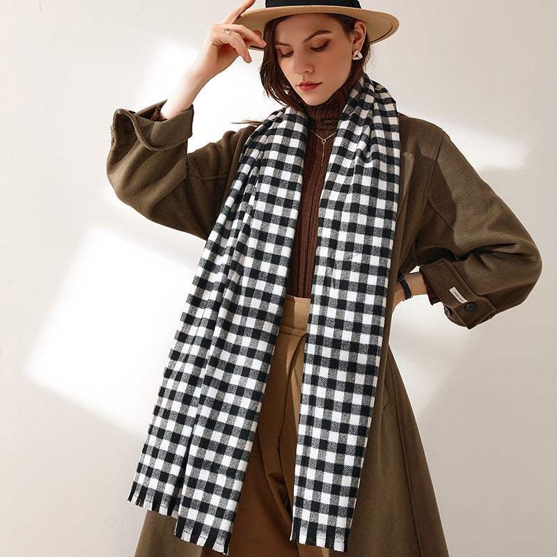 New Trendy Warm Cozy Geometric Scarf Main image