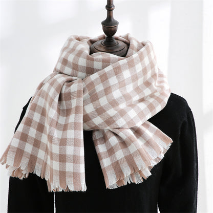 New Trendy Warm Cozy Geometric Scarf