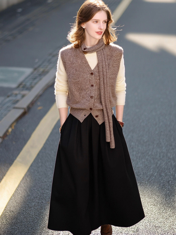 Vintage Draped Knit Top Main image