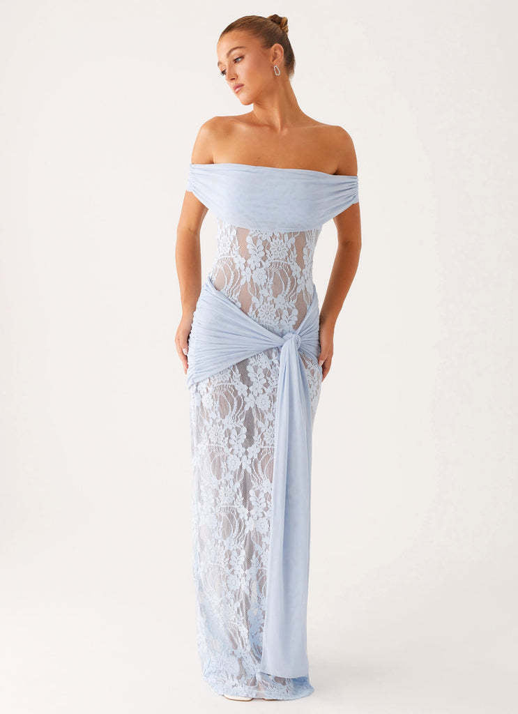 Sheer Lace Cutout Ribbon Bodycon Lace Dress Main image