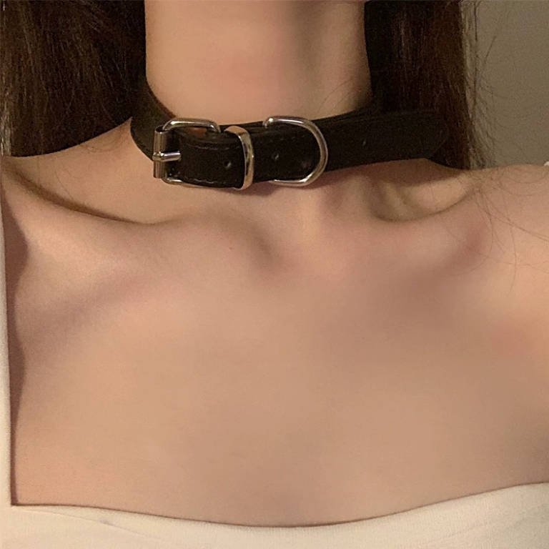 Choker Design Leather Neck Gothic Punk Cool Necklace