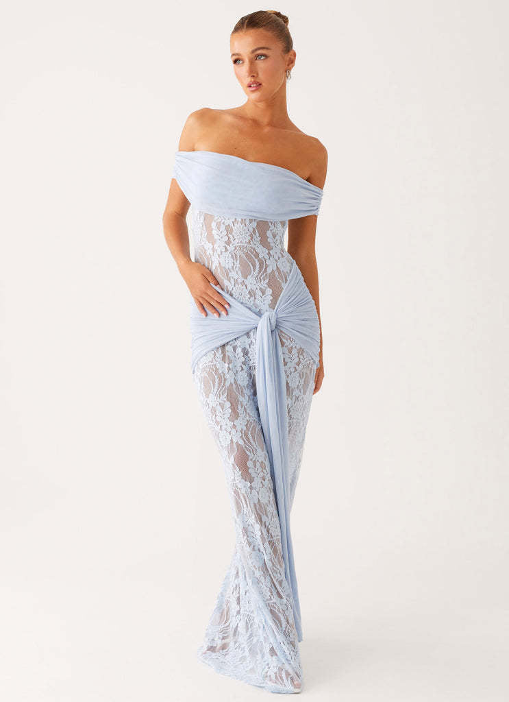 Sheer Lace Cutout Ribbon Bodycon Lace Dress Secondary image