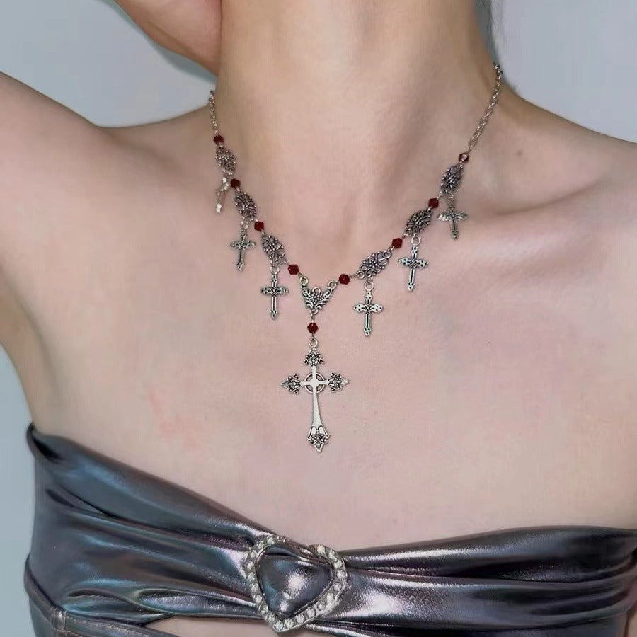 Cross Pendant Dark Gothic Hip-hop Sweet Cool Necklace Main image