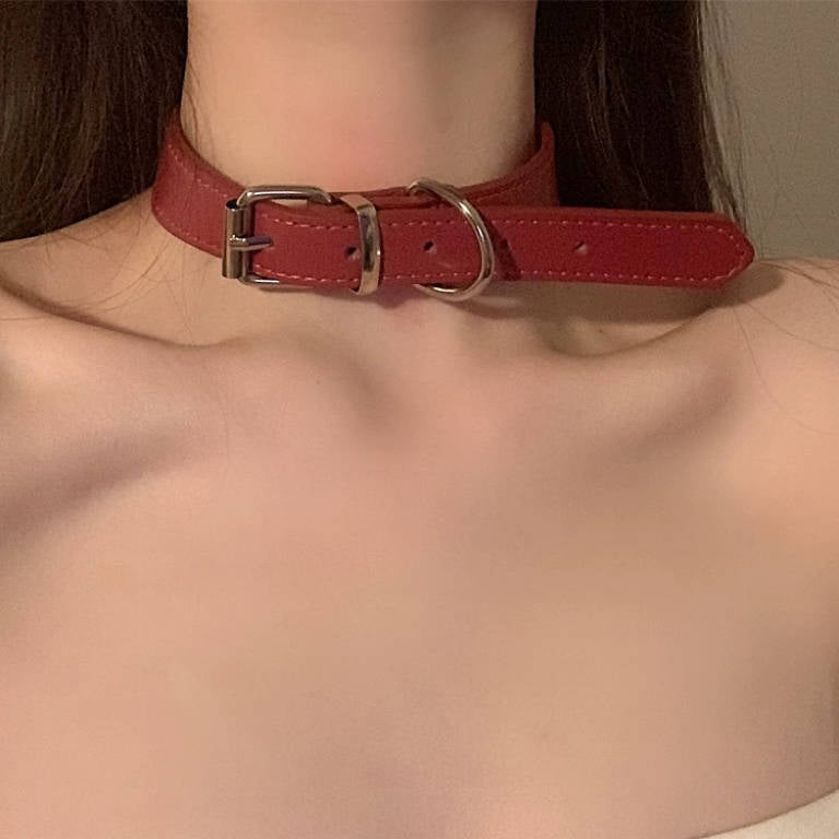 Choker Design Leather Neck Gothic Punk Cool Necklace