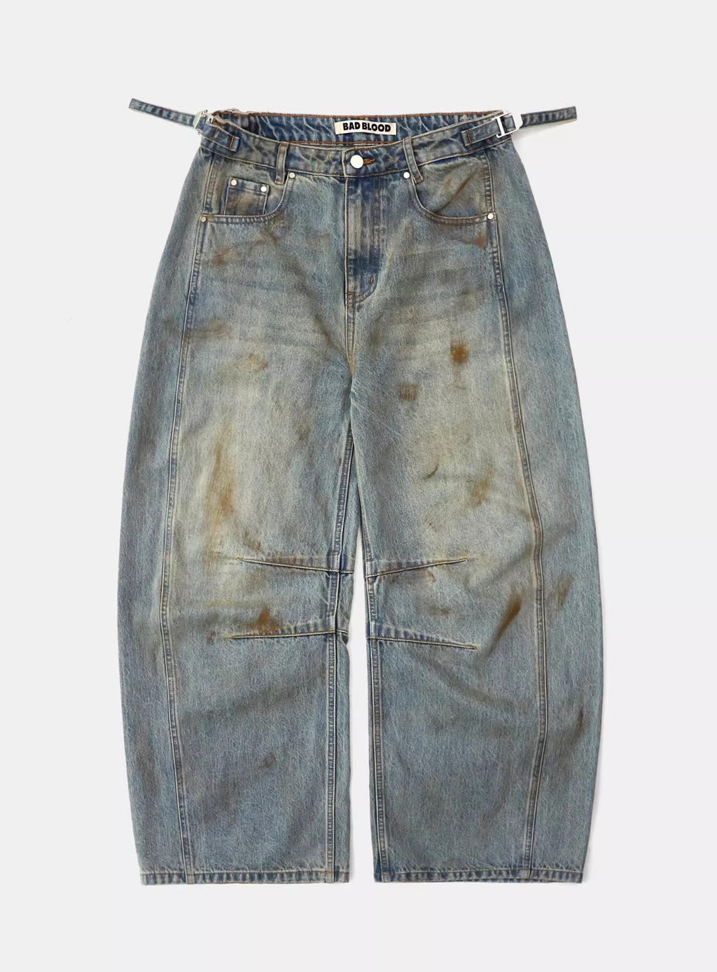 Vintage Distressed Wide Leg Jeans