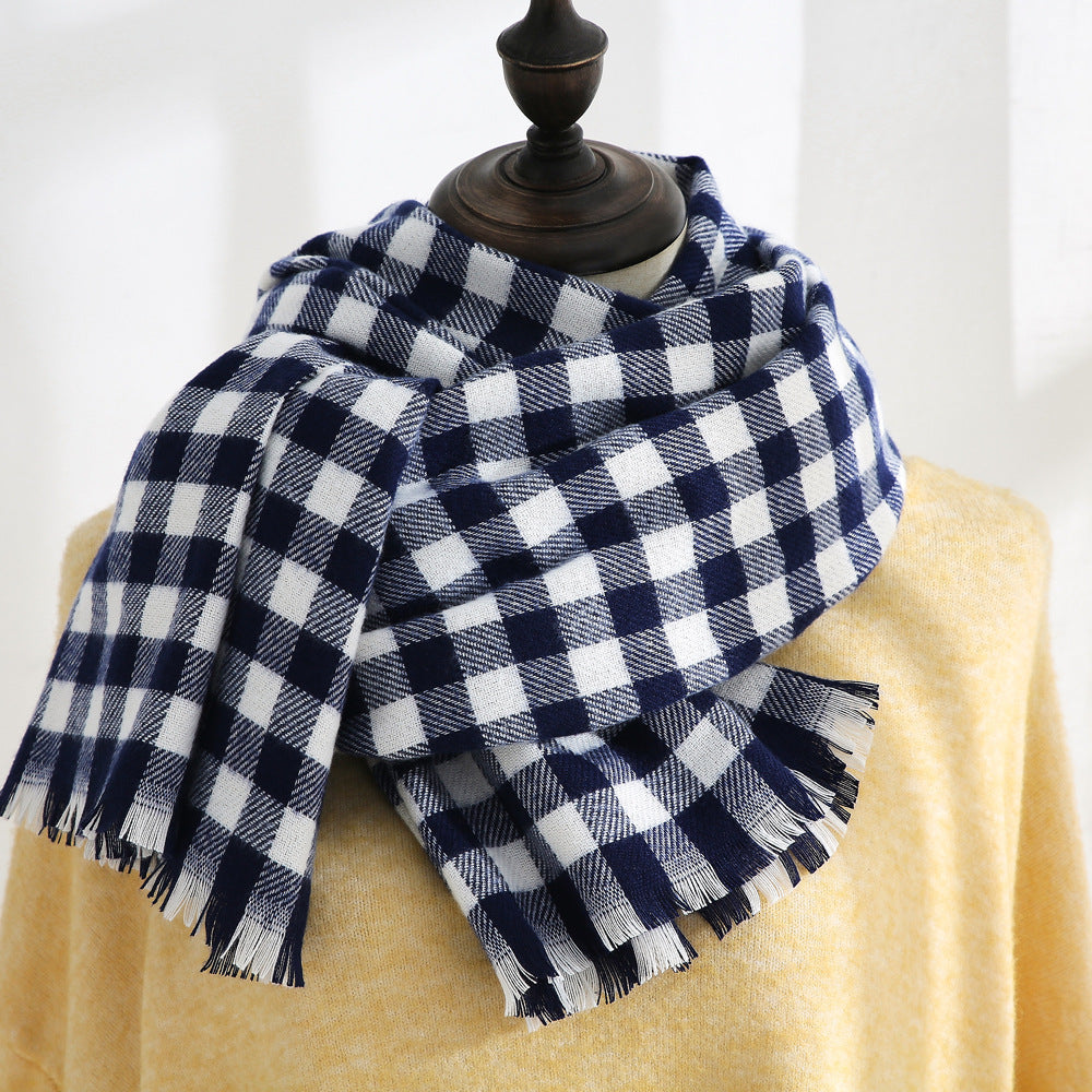 New Trendy Warm Cozy Geometric Scarf