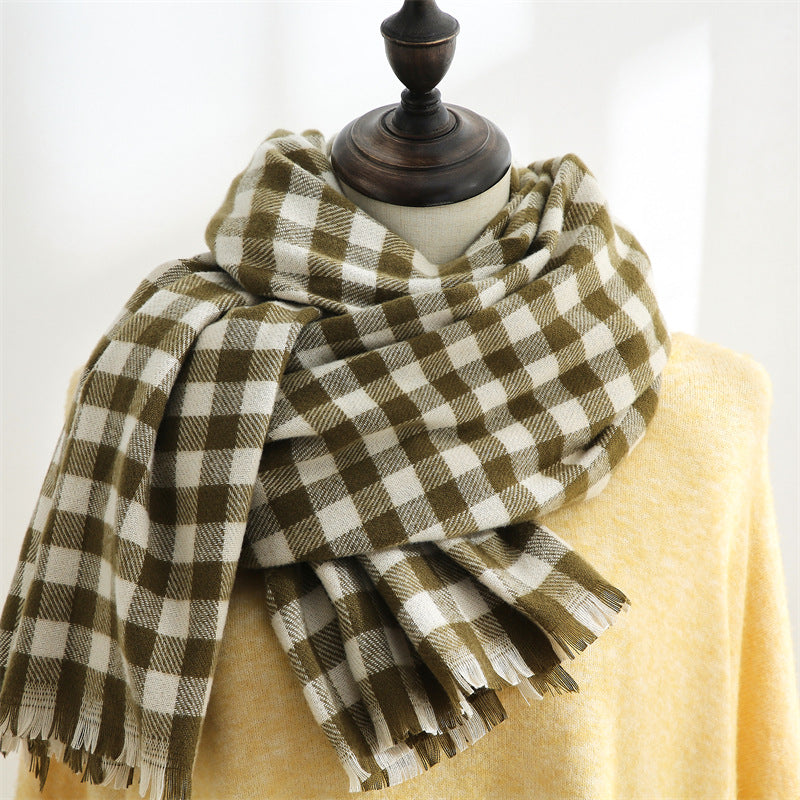 New Trendy Warm Cozy Geometric Scarf