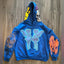 Skull Graphic Sleeve Print Pullover Hoodie