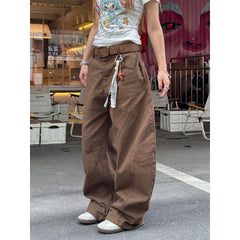 American Vintage Embroidered Wide Jeans