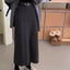 Knitted Solid Autumn Winter Fashion Thick Chic A-line Skirt