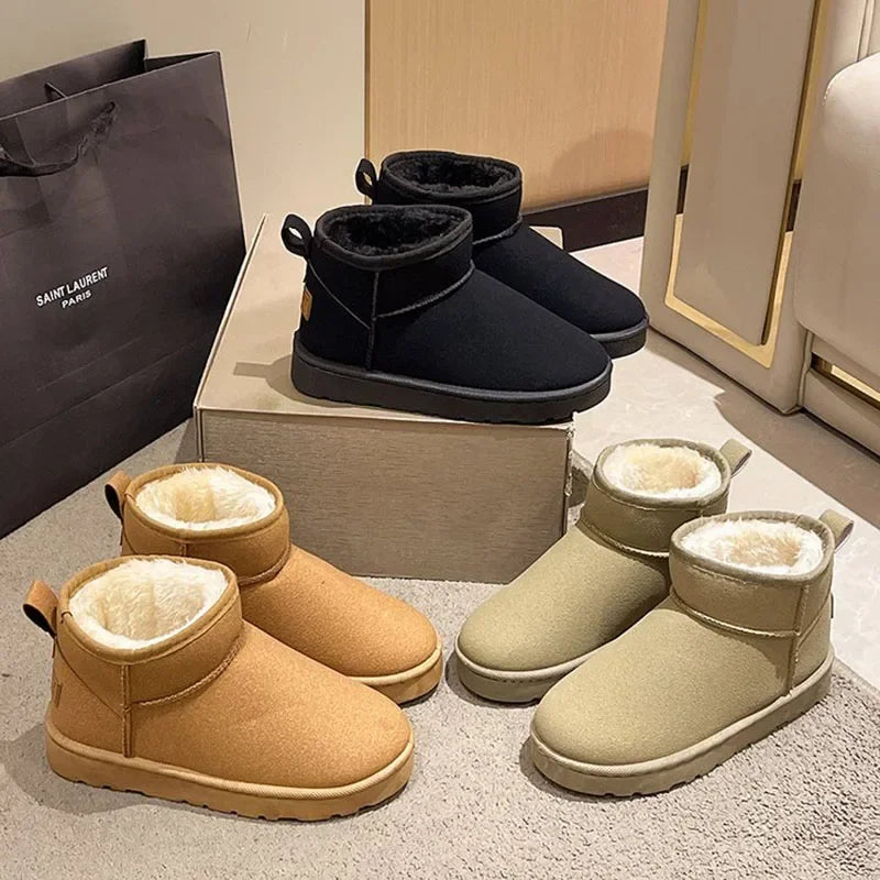 Outdoors Thickened Anti slip Cotton Shoes for Women's 2023 Winter New Warm Short Boots Women Thick Sole Snow Boots Main image