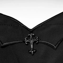 Gothic Playful A Line Elastic Fluffy Organza Lace Club Sexy Small Black Gothic Dress