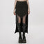 Women's Gothic Style A-shaped Design Jacquard Dark Asymmetrical Personality  Long Skirt