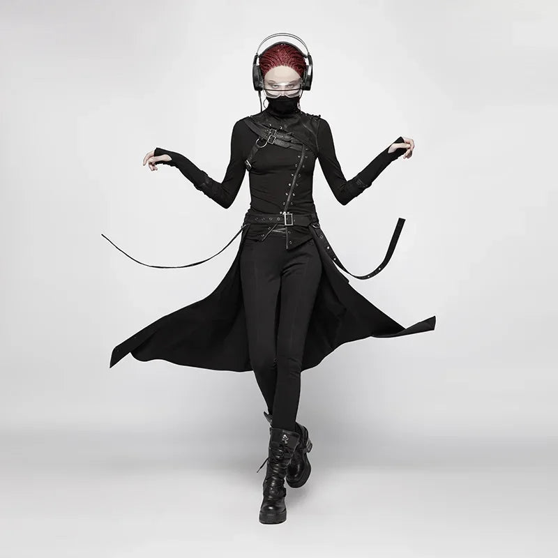 Women's Daily Post Apocalyptic Black Half Stage Perform Personality Harajuku Streetwear Skirt Main image