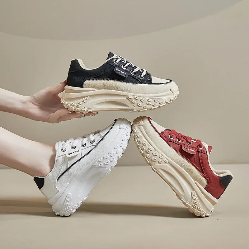 Platform Shoes for Women Outdoor Casual Jogging Sneakers Designer Brand Woman Walking Trainers Wedges Chunky Hiking Footwear Secondary image