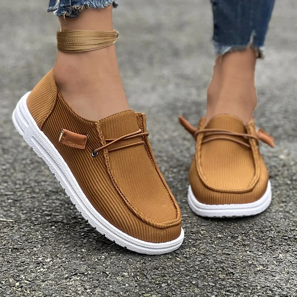 Anti-Slip Flat Casual Walking Spring Autumn Round Toe Plus Size Flats Loafers Secondary image