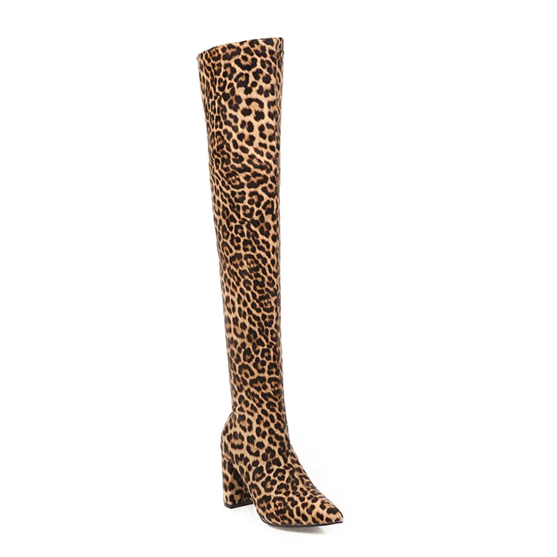 Stylish Elegant Trendy Comfortable Fashionable Chic Pointed Toe Knee High Boots