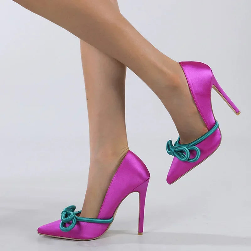 Shallow High Heel Pumps Elegant Women Wedding Banquet High Heel Main image