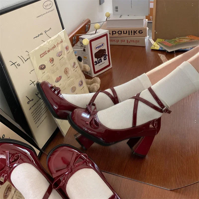 Unique Stylish Chic Elegant Comfortable Trendy Low Heel Pumps Main image