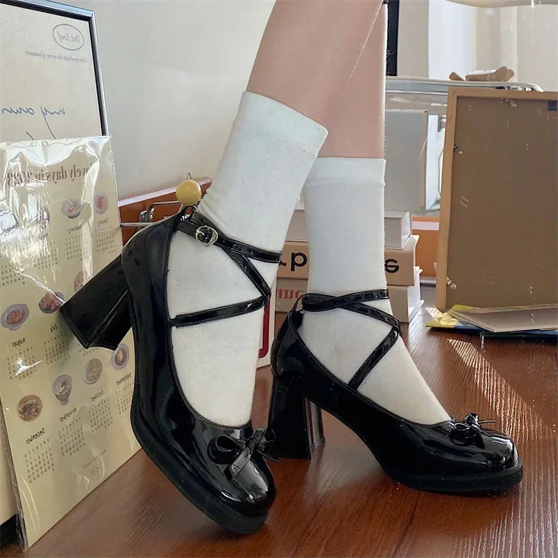 Unique Stylish Chic Elegant Comfortable Trendy Low Heel Pumps Secondary image