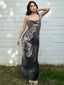 Lace Cut Out Bodycon Maxi Dress