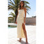 Spaghetti Strap Pleats Bridesmaid Midi Dress