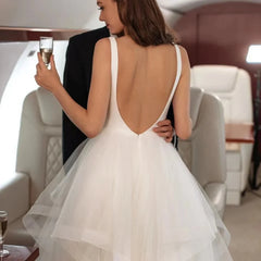 Bow Lace A-Line Prom Dress