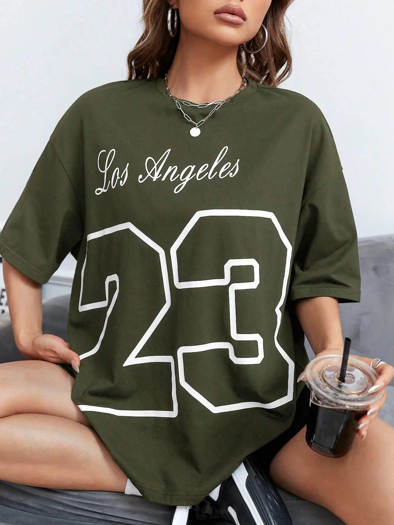 Los Angeles 23 Letter Print T-shirt Main image