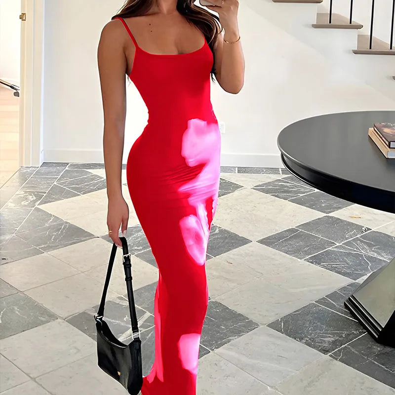 Sleeveless Straight Print Floral Dress Secondary image