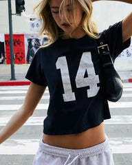 Emo Letter Print Grunge T-shirt