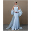 Blue Crystal Halter Prom Dress