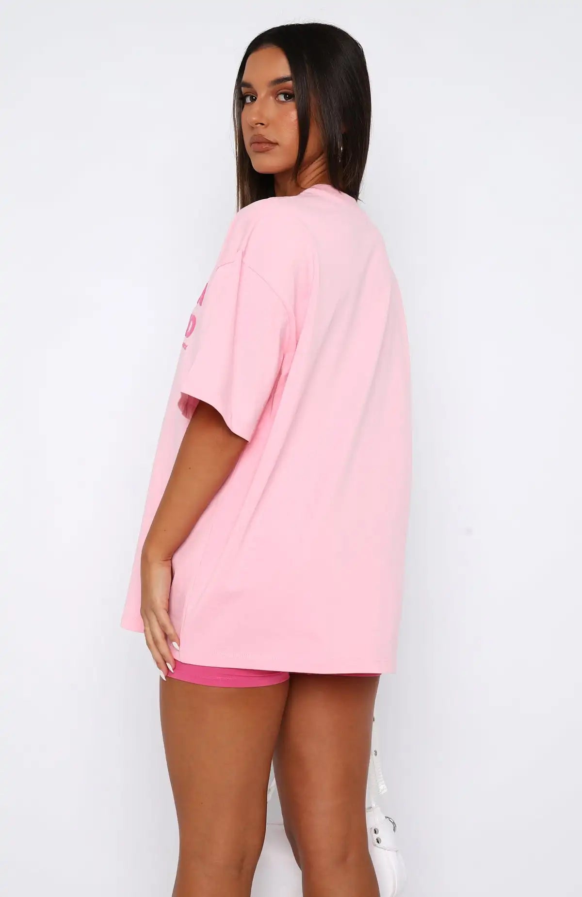 Pink Loose Casual Fit T-shirt Secondary image