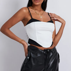 Y2K Fairy Patchwork Backless Cami Top