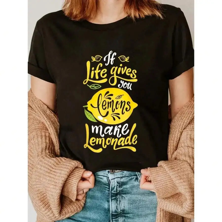 Lemon Orange Cocktail Cotton T-shirt Secondary image