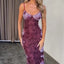 Vintage Backless V-neck Sleeveless Bodycon Slip Dress