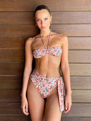 Print High Waist Brazilian Bikini Sets
