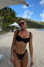 Solid G-String Micro Brazilian Bikini Sets