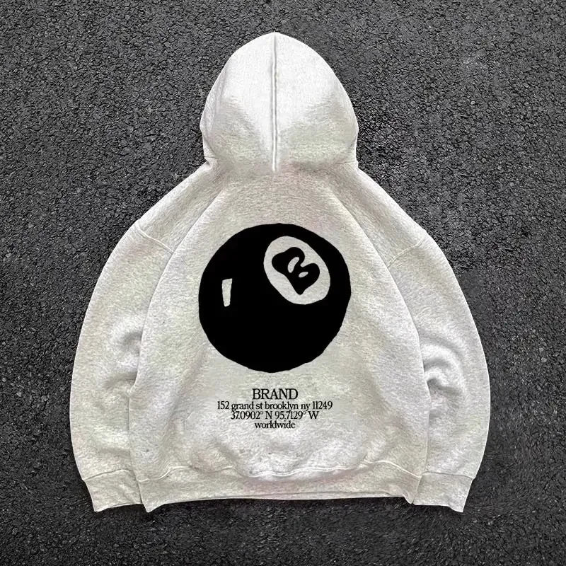 Graphic Print Oversized Hoodie Main image