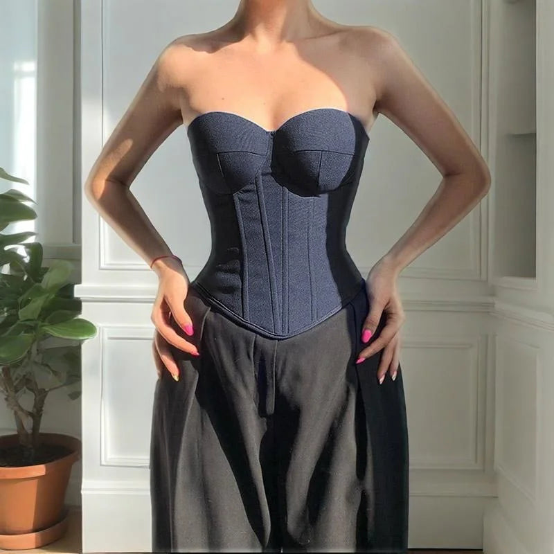 Fishbone Bustier Off-Shoulder Strapless Main image
