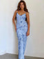 Spaghetti Strap Slim Floral Dress