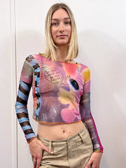 Summer Fashion Fairy Tale Sheer Top