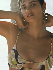 Push Up Print Micro Thong Bikini Sets