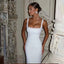Pearl Backless Bow Prom Dress
